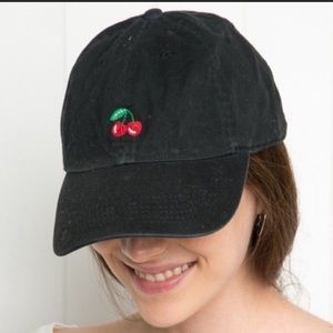 Brandy Melville cherry baseball cap one size